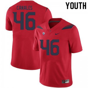 Youth Arizona Wildcats Thor Canales #46 Red College Jersey 109746-742