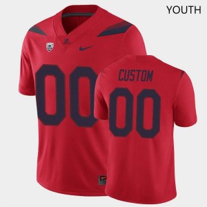 Youth Arizona Wildcats Custom #00 Red University Jerseys 627537-675