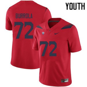 Youth Arizona Wildcats Edgar Burrola #72 Red NCAA Jersey 620681-588