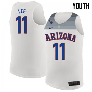 Youth Arizona Wildcats Ira Lee #11 White Stitch Jerseys 639841-995