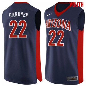 Youth Arizona Wildcats Jason Gardner #22 University Navy Jerseys 958332-847
