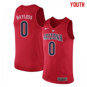 Youth Arizona Wildcats Jerryd Bayless #0 Red High School Jerseys 827703-317