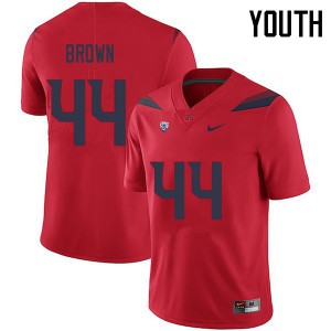Youth Arizona Wildcats Kurtis Brown #44 Red Stitched Jersey 534716-982