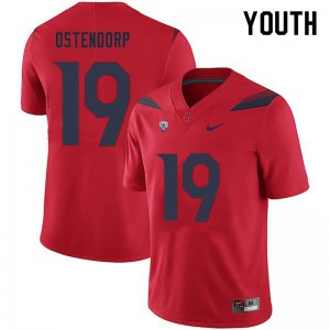 Youth Arizona Wildcats Kyle Ostendorp #19 Stitched Red Jerseys 308452-383