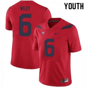 Youth Arizona Wildcats Michael Wiley #6 NCAA Red Jerseys 763100-243