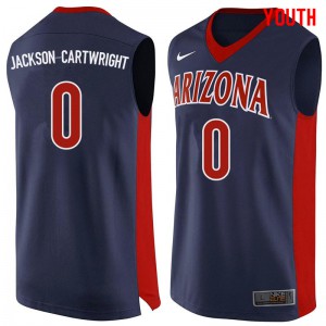 Youth Arizona Wildcats Parker Jackson-Cartwright #0 Alumni Navy Jerseys 770152-230