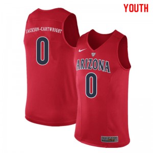 Youth Arizona Wildcats Parker Jackson-Cartwright #0 Stitch Red Jerseys 607413-676