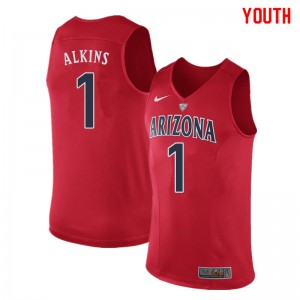 Youth Arizona Wildcats Rawle Alkins #1 Player Red Jersey 975602-691