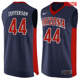 Youth Arizona Wildcats Richard Jefferson #44 Navy Official Jerseys 281527-660
