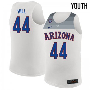 Youth Arizona Wildcats Solomon Hill #44 White High School Jersey 564361-877