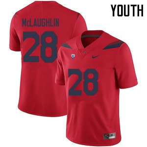 Youth Arizona Wildcats Steve McLaughlin #28 Stitch Red Jersey 215190-631